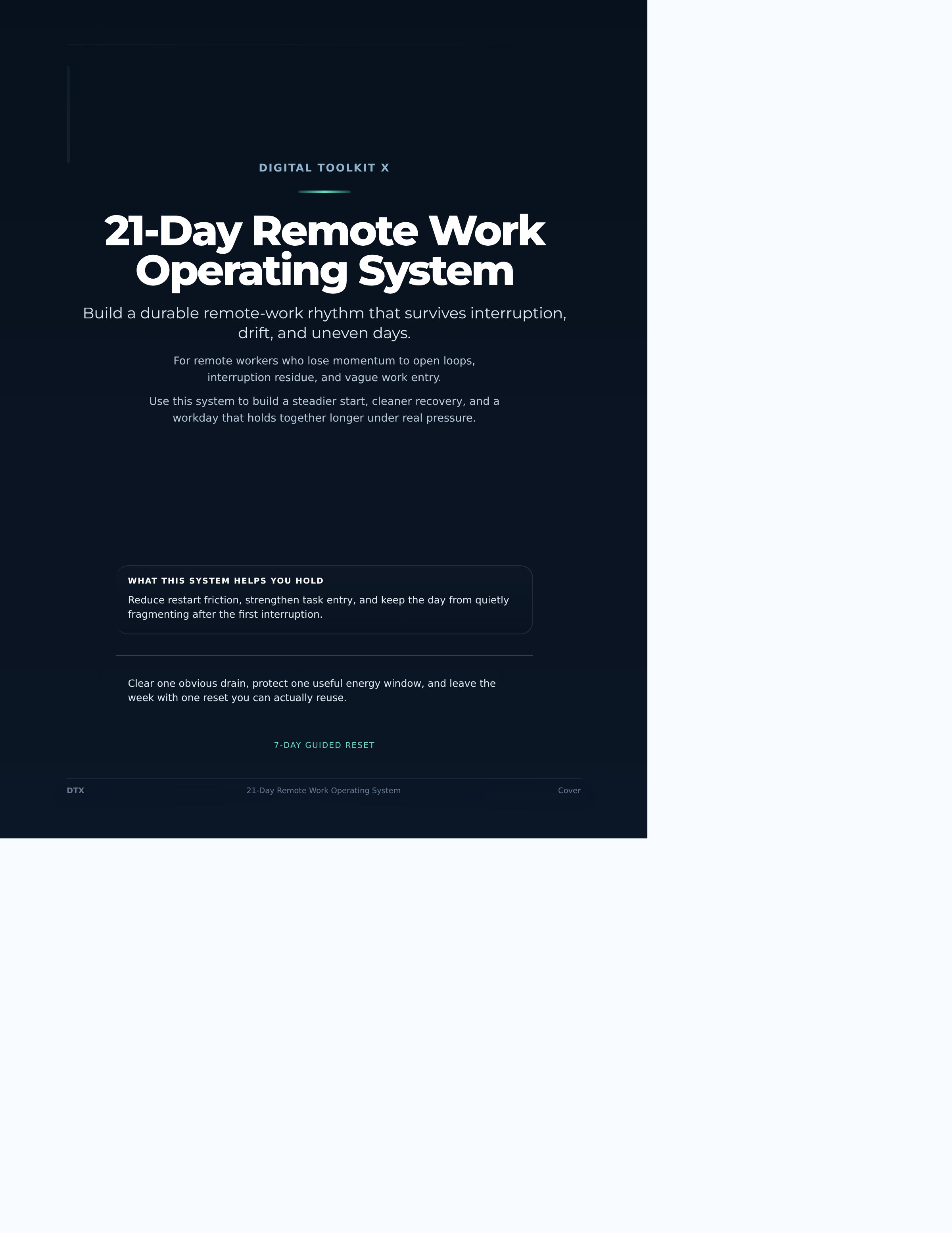 Milestone Utility. Use the reference material while working through the system.