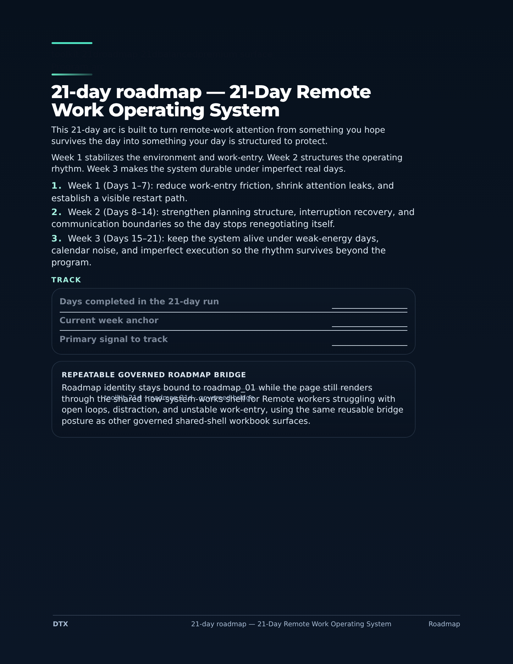 Review & Refine. Check what changed, what still needs adjustment, and how to keep the system usable.