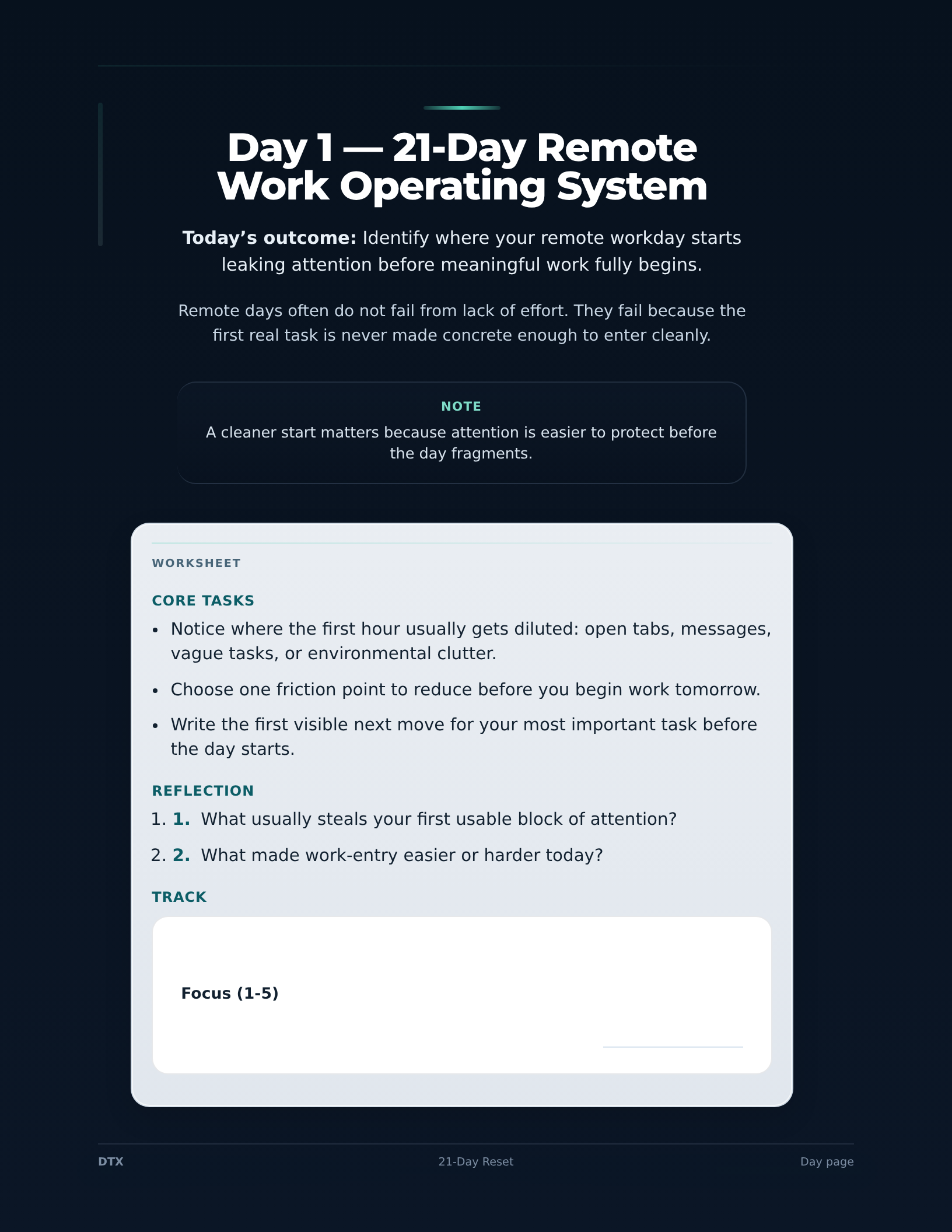 Review & Refine. Check what changed, what still needs adjustment, and how to keep the system usable.